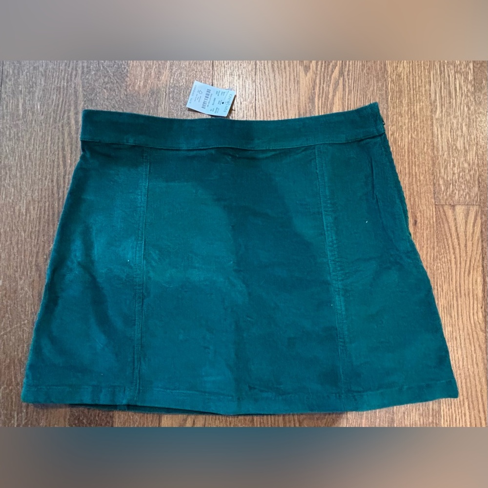 J Crew Factory Girls’ Corduroy A line Skirt (Autumn Pine), Size 16 Girls